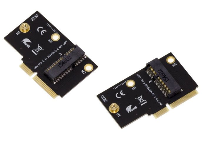 Adaptateur M2 E Key vers miniPCIe pour Cartes Intel AX200 9260 8265 8260 7265