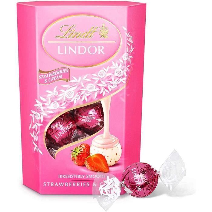 Sachet De Boite Chocolat - Lindor Strawberry And