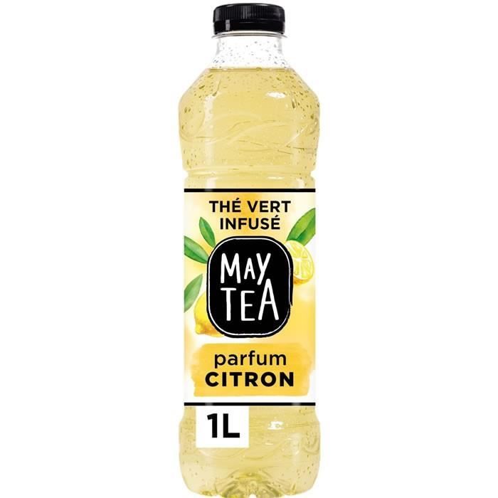LOT DE 5 - MAY TEA : Thé vert - Thé glacé infusé au citron 1 L