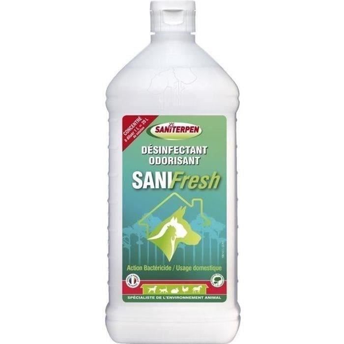 SANITERPEN Désinfectant odorisant concentré Sanifresh - Pour l'habitat - 1 L