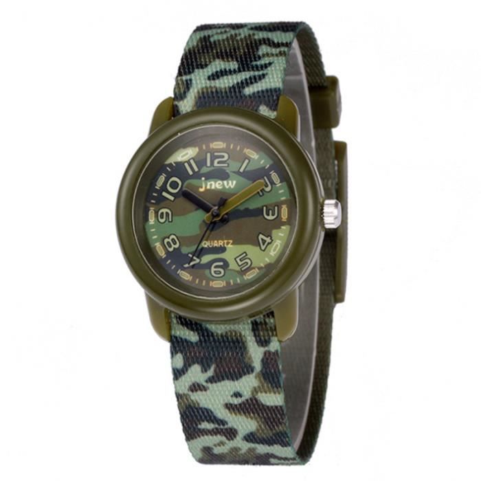 SHARPHY Montre Enfant Garçon Étanche Élève Du Primaire Sport Bracelet en Textile Cadeau de Noël