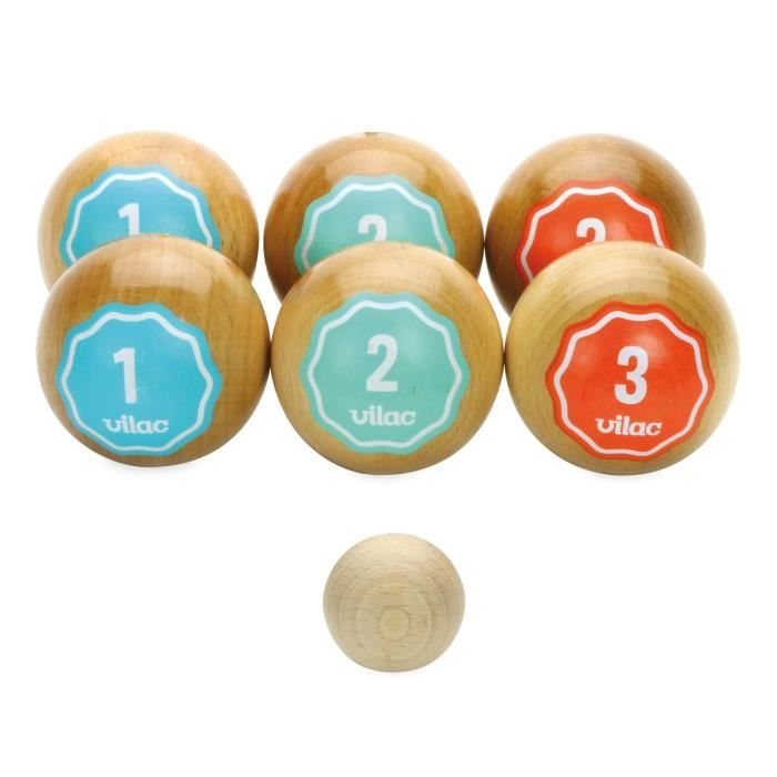 Jeu de pétanque rétro aille Unique Coloris Unique