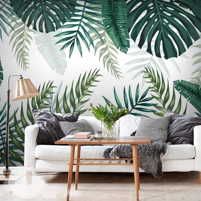 Papier Peint Feuille Tropicale