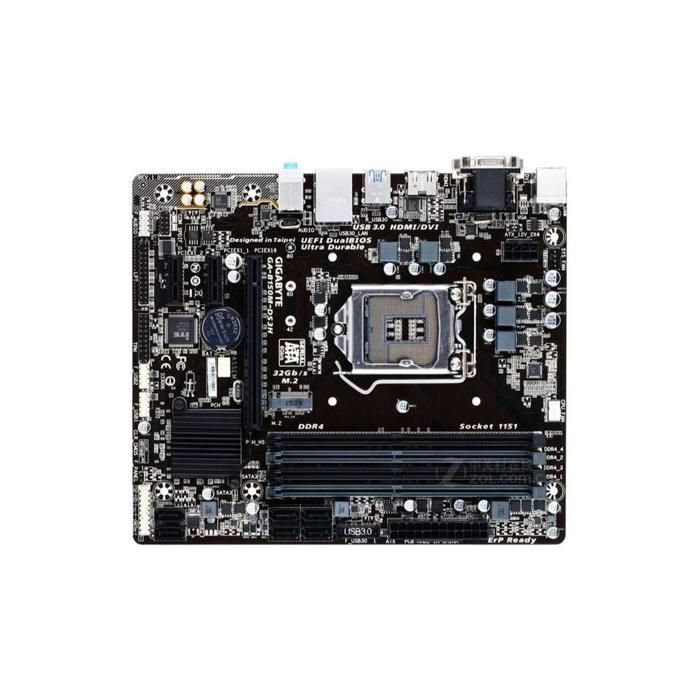 B150m D3h Gigabyte B150 Ds3h GA-B150M-D3H-GSM Gigabyte GA-B150M - Main Image