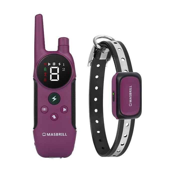 Meilleurs prix pour Collier de dressage électrique pour chien télécommande bip/vibration/choc électrique 912-PURPLE