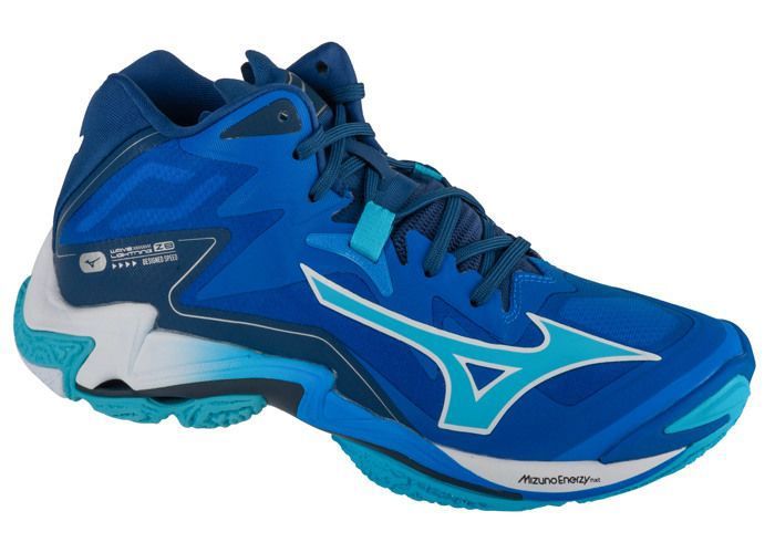 chaussures de volleyball Homme - Bleu - Mizuno Wave Lightning Z8 Mid