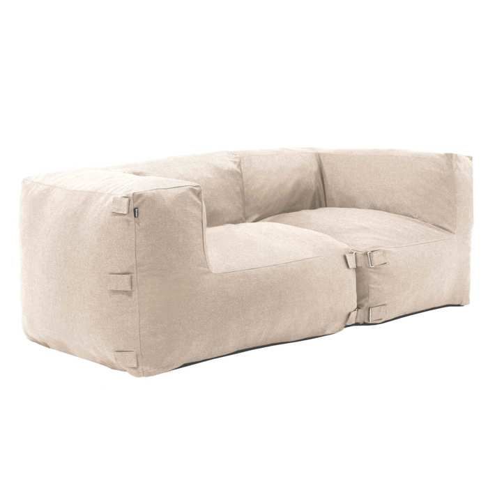 Salon de jardin modulable avec 2 fauteuils dangle beige Mixi Oviala