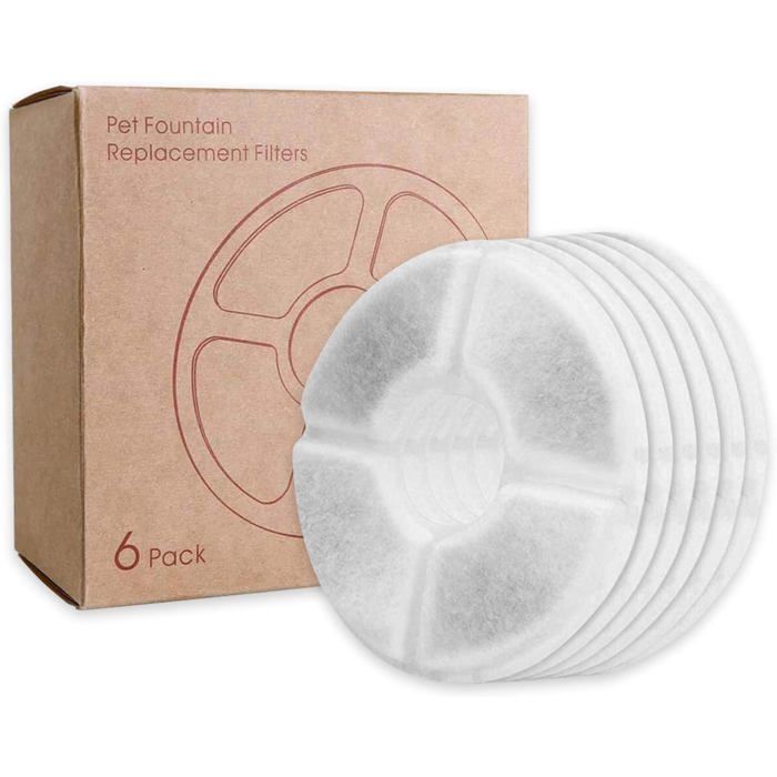 Comparer les prix de Filtre Fontaine Eau Chat Filtre de Fontaine Triple Action pour Le Remplacement de la Fontaine de Chat avec du Coton à Haute