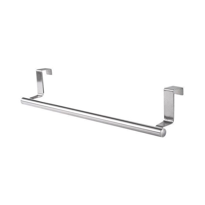 24×6×24cm Porte Serviettes Torchons sur Porte Barre Acier INOX à Suspendre sur Porte de Placard Installation sans Perçage