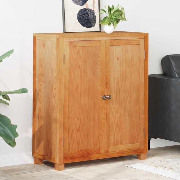 Cabinet rangement Marron - Armoire avec stockage avec porte Marron Bois dingénierie 80x35x95 cm A15081