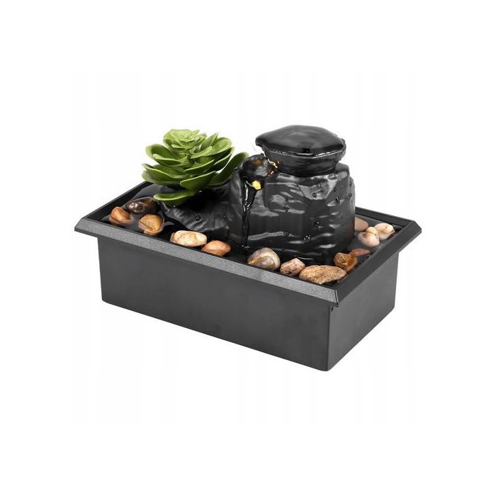 Fontaine dappoint ZEN à eau alimentée par USB pour bureau. À usage intérieur. Apaisante.