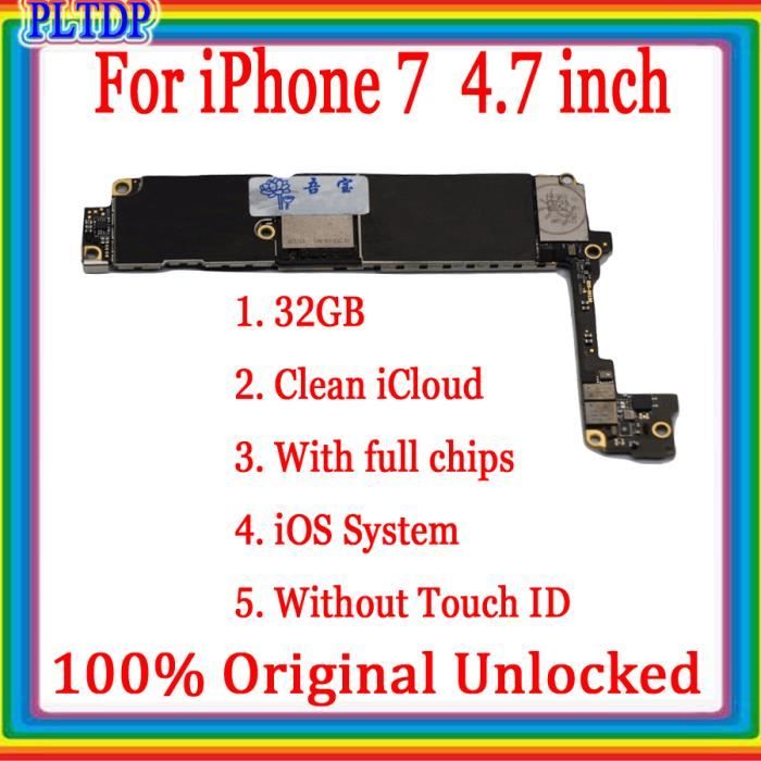 Scheda Madre IPhone 7 128GB Sbloccata Senza Touch ID - Ricambio Originale Testato