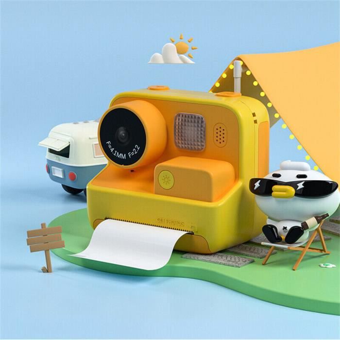 Jaune 10 Rouleaux-Appareil photo à impression instantanée pour enfants,  appareil photo numérique avec papier - Cdiscount Jeux - Jouets