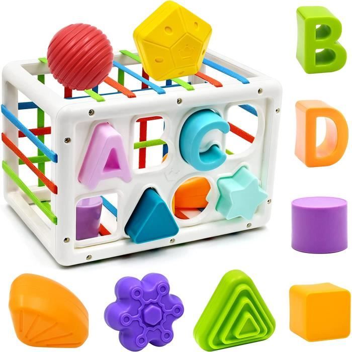 Jouet Pour Bébé Trieur De Forme Montessori Cube Sensoriel Jouets De Tri Jeux  De Blocs De Formation De Compétences Motrices Jouets Éducatifs Pour Enfants  (couleur Des Accessoires Aléatoire), Mode en ligne