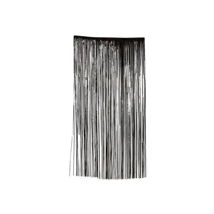 Rideau De Porte Halloween Effrayant - Lot De 3, 1x1.65 M Chacun, Tissu Noir Pour Décoration Maison Hantée Extérieure/intérieure