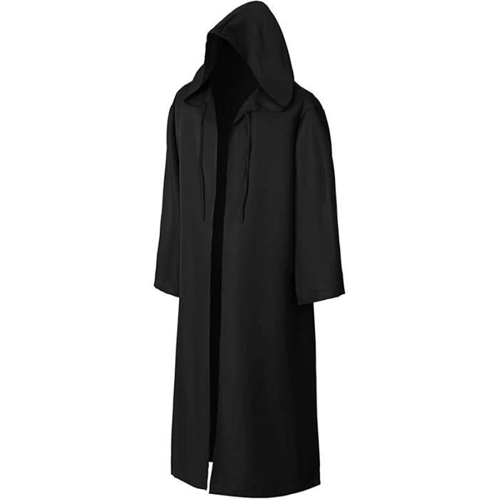 Cape à Capuche Halloween Sorcière/fantôme - Polyester, Taille Unique Adulte | Pour Déguisement, Cosplay, Carnaval, Fête Déguisée