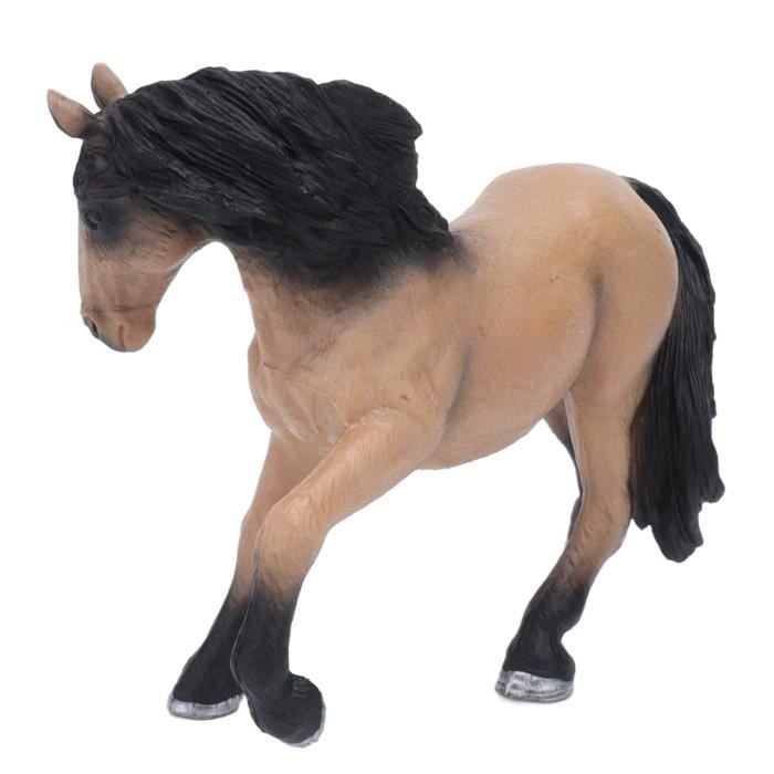 Figurine Cheval Blanc Avec Cavalier Et Selle – Modèle Réaliste En PVC 13 Cm – Décoration Et Cadeau Enfant