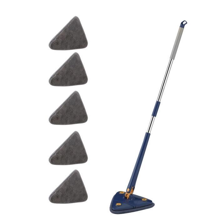 Serpillière Twist Microfibre - Balai Télescopique Essorage Facile Pour Sols Carrelage, Parquet, Béton