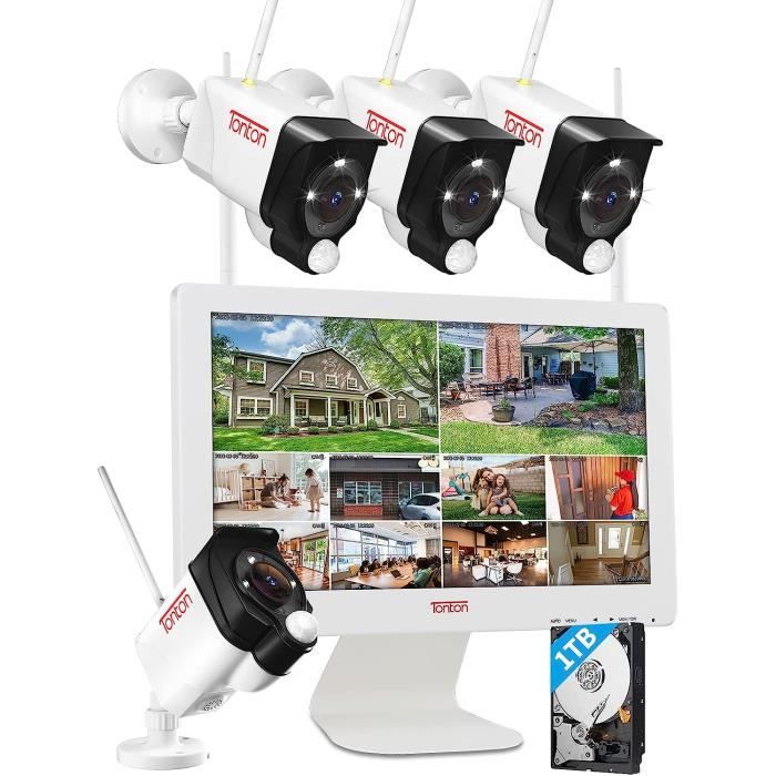 TOGUARD Kit Caméra de Surveillance exterieur Sans fil 1080P WiFi Camera  avec 8CH Enregistreur NVR,surveillance à distance Plug&Play - Cdiscount  Bricolage