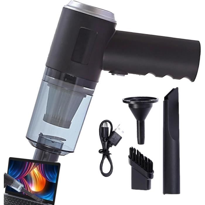 Mini Souffleur D'air Sans Fil 200 W | Haute Puissance, Vitesse Jusqu'à 130 000 Tr/min, Batterie 5000 MAh | Pour Nettoyer Clavier, Voiture, Ordinateur, Objets Fragiles - 3