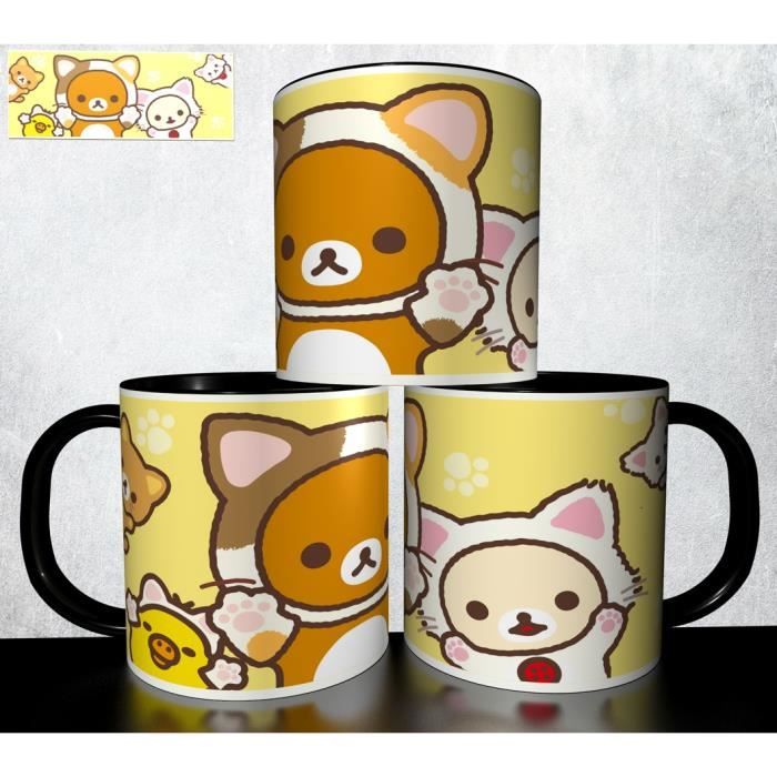 Mug Personnalise Tasse Cafe The Chocolat Kawaii Chat Ourson
