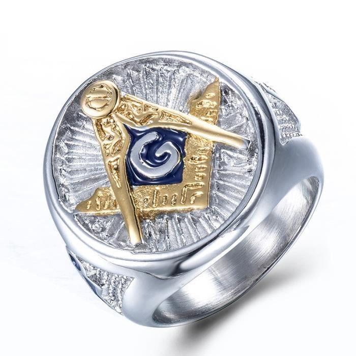 Bague sales maconnique homme