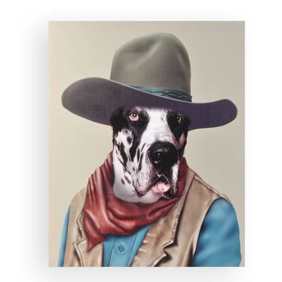 Gratuit Images Cadre Toile Tableau Chien Dogue Allemand Deguise Animal Humour dernière salutations