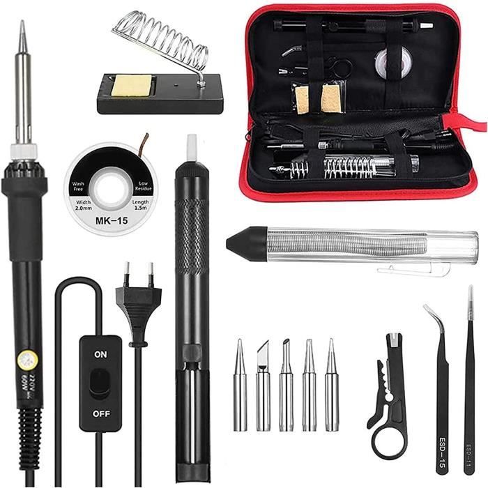 Kit De Fer À Souder Électronique 60 W Avec Température Réglable 200-450