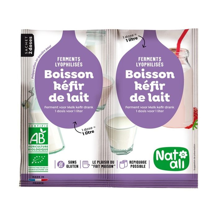 Ferment pour boisson kéfir de lait 2x6gr