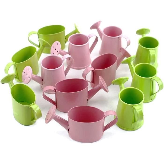 Arrosoir Jardin Classique 10L Vert - Lot De 2 - Fabriqué En UE, Bec Précis Et Pommeau Amovible - 10