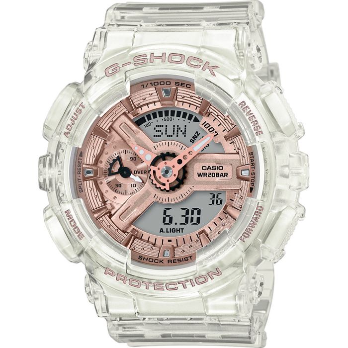 Montre Casio G-Shock Classic Femme Blanc et Transparent