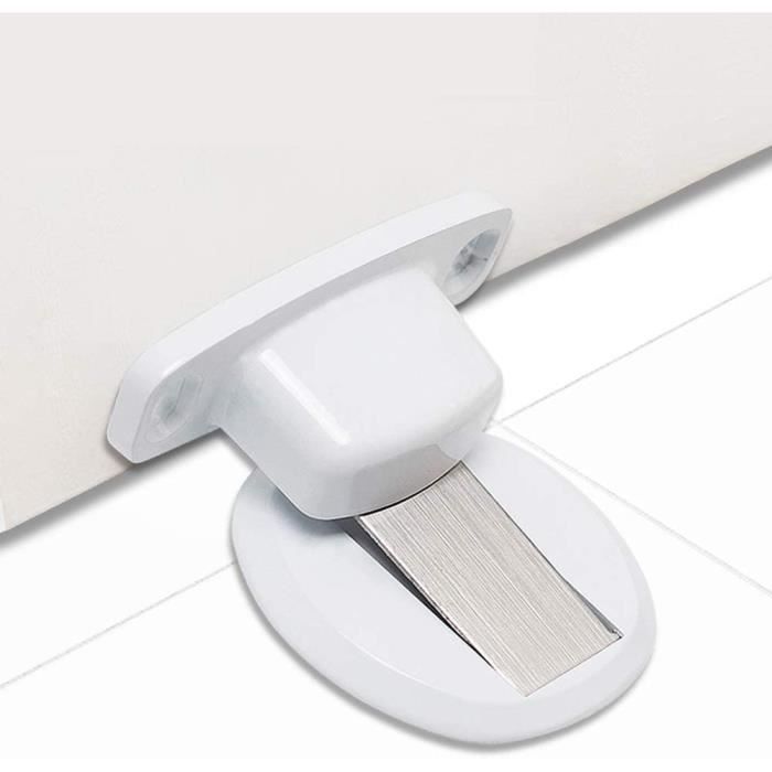 Lot De 5 Butées De Porte Magnétiques Invisibles - Ultra-Minces, Pas De Perçage