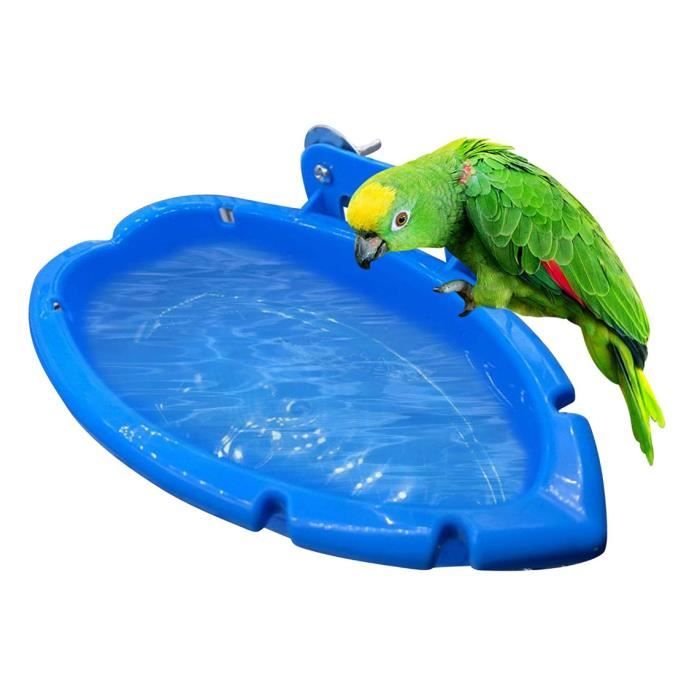 Baignoire à Oiseaux - Accessoires de Cage - Multifonction - 18x10x4cm - Durable et Non Toxique
