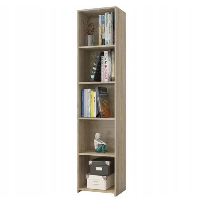 Dublin Bibliotheque Contemporaine 5 Niches Salon Bureau Chambre 40x33x180 Meuble Multifonctionnel Rangement Moderne Livres Deco Achat Vente Bibliotheque Dublin Bibliotheque Cdiscount