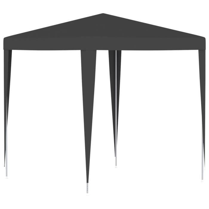 ☆Jardin- Tente de réception Tonnelle de jardin professionnelle 2x2 m Anthracite☼2470