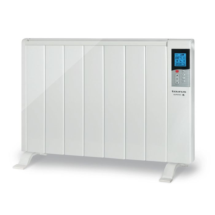 Radiateur électrique à inertie sèche TAURUS ALPATEC Tanger 1500 - 1500W - Programmable - Blanc