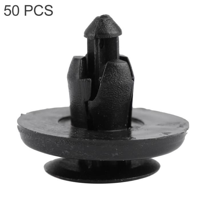 Lot De 30 Attaches/clips De Fixation Universels - Pour Pare-chocs, Garde-boue, Capot - Noir - 10mm