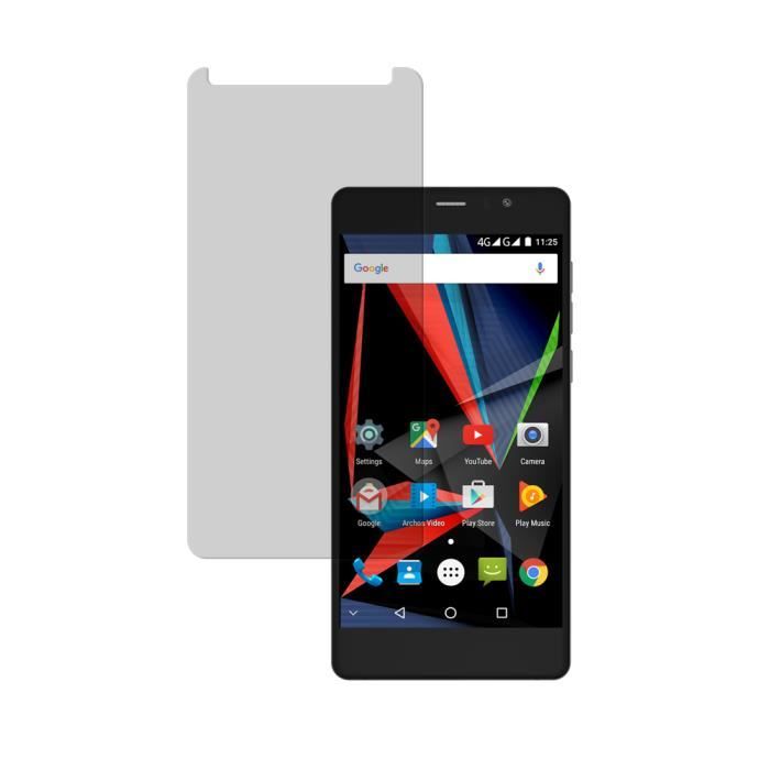 Protection D'écran AtFoliX FX-Hybrid-Glass Pour Archos 55 Diamond Selfie - 9H, Anti-choc - Neuf
