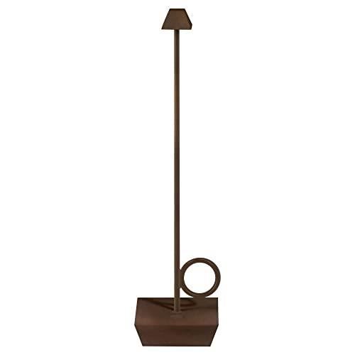 Lampe de table - Broggi - Bugia Corten - Rechargeable - Tactile - Autonomie 7h Lampe de table - Broggi - Bugia Corten - Rechargeable - Tactile - Autonomie 7h