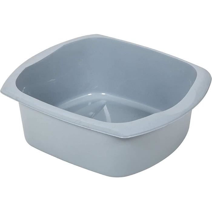 Bol Rectangulaire Vert 12 Litres - Bassine Ménage Cuisine Lavage Pieds Polypropylène Alimentaire
