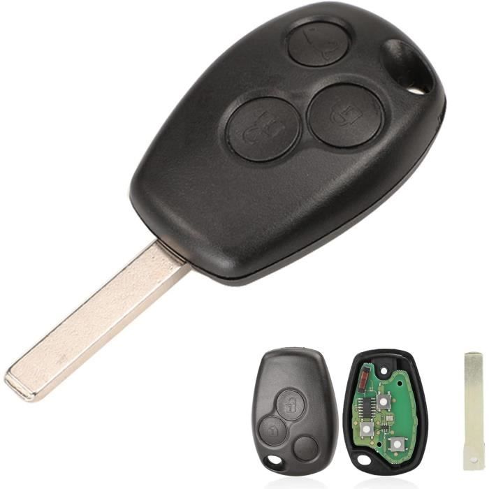 2 Télécommandes Clé Voiture 433 MHz Pour Ford Transit MK6 2000-2006 Et Connect Van 2002-2007 - 3 Boutons - Noir