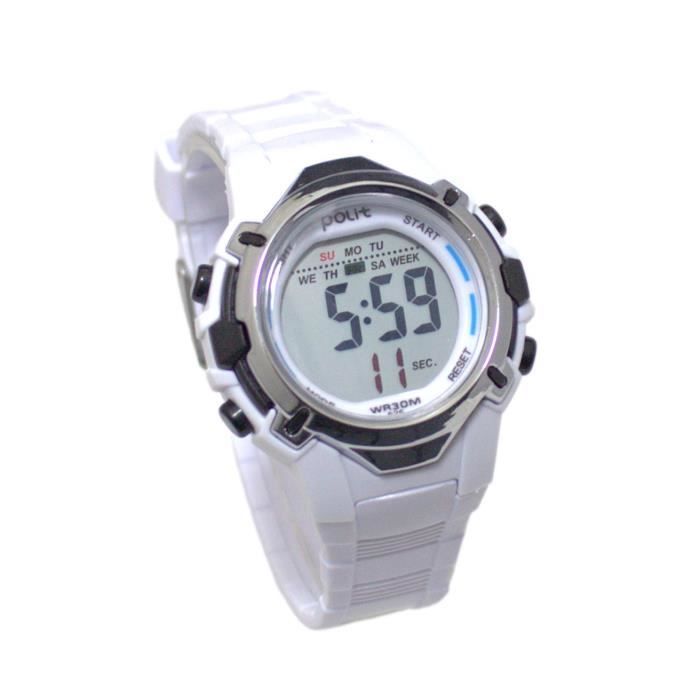 Montre enfant blanche 2025