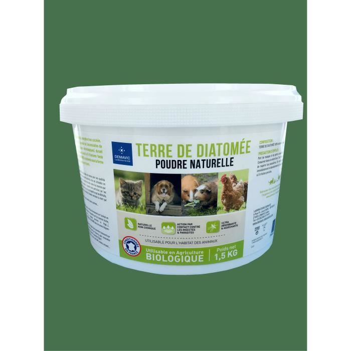 demavic terre de diatomee en poudre sanitomee seau de 1 5 kg achat vente repulsif attractif terre de diatomee 1 5 kg cdiscount
