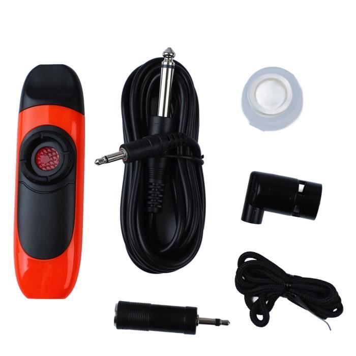 Kazoo Électrique Mini Avec Micro – Instrument Fun & Réglable, Parfait Pour Débutants, Couleur Orange