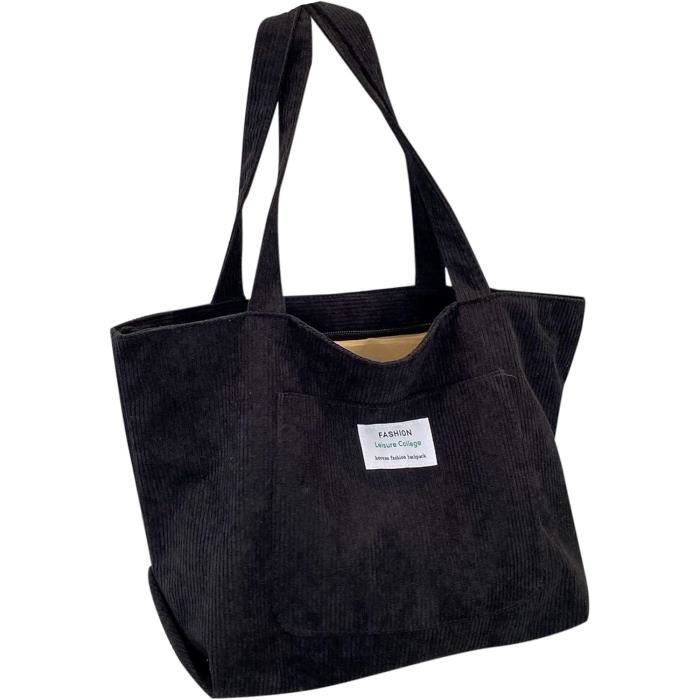 Sac à Main Femme Strandfein Gris – Cuir, Grand, élégant, Fermeture éclair