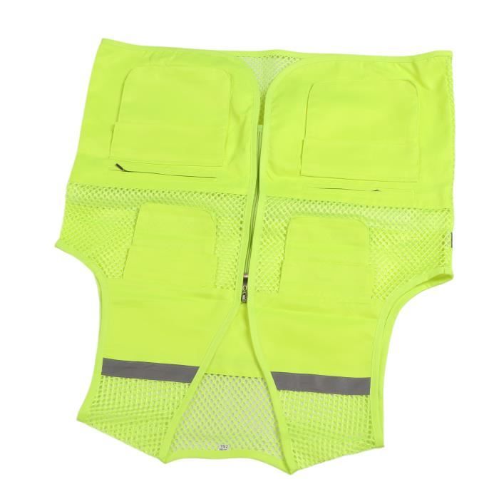 Gilet Réfléchissant Lantra Besa - Haute Visibilité Jaune | Unisexe Adulte/Enfant | Norme EN20471