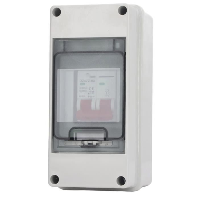 QWORK DC Isolateur Interrupteur pour Système Solaire- IP66 Étanche 32A