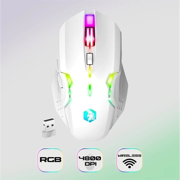 Empire Gaming - Armor RF800 Pack Clavier Souris Gaming sans Fil AZERTY RGB Avec Tapis de Souris