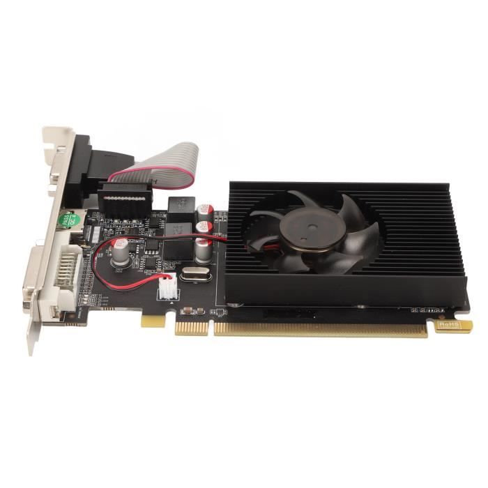 Carte Graphique GT610 2 Go DDR3 - Pour Bureau Et Vidéo HD - PCI Express - Résolution 2560x1600