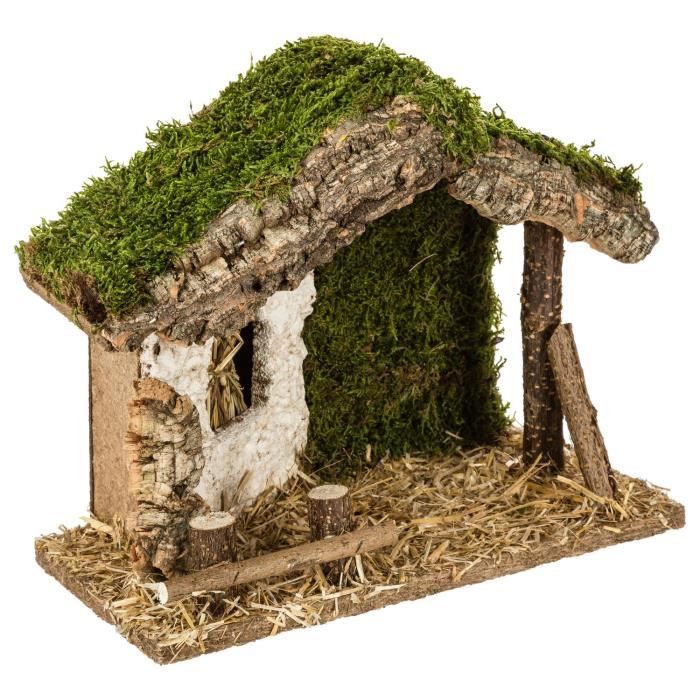 Crèche traditionnelle de Noël à remplir - Petit modèle - 26 x 22 cm